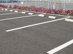 駐車場や建物周り