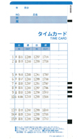 MX-100 打刻のみモード印字例