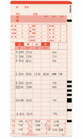 MX-300 時間帯パート集計印字例