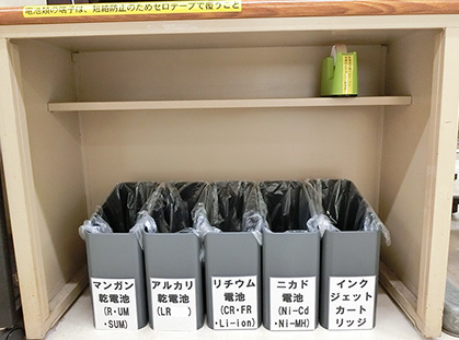 Subdivision of dry battery separation (Sagamihara)