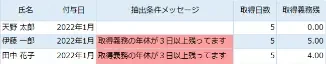 年休取得確認